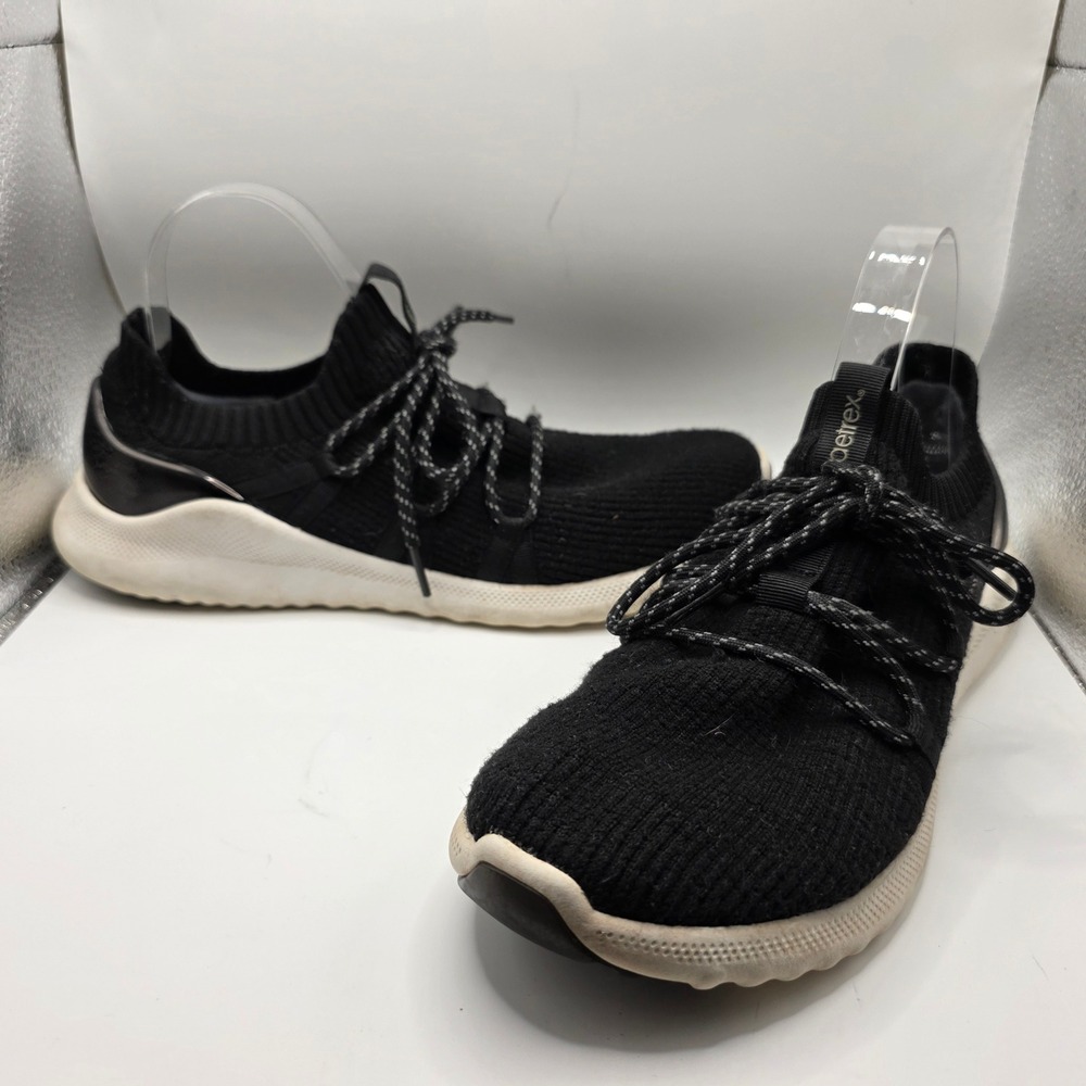 Aetrex Dani Black Knit Lace Up Orthotic Sneakers Mens 10.5-11 EU 42 AS140W